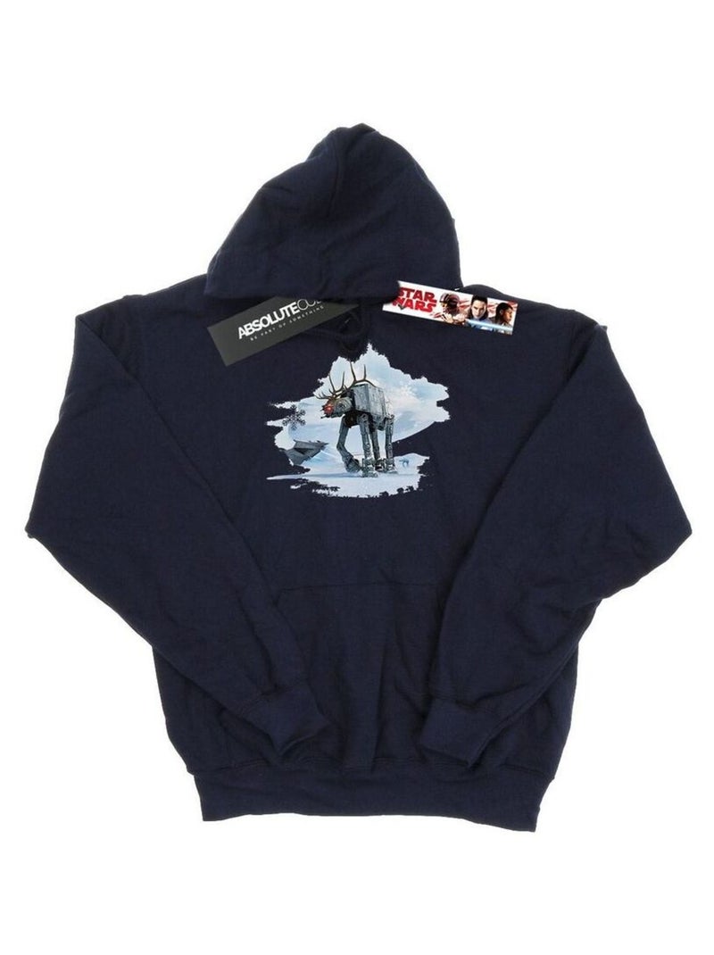 La Guerre des étoiles - Sweat à capuche AT-AT Bleu marine - Kiabi