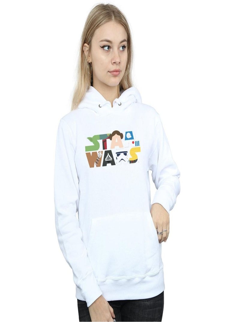 La Guerre des étoiles - Sweat à capuche Blanc - Kiabi