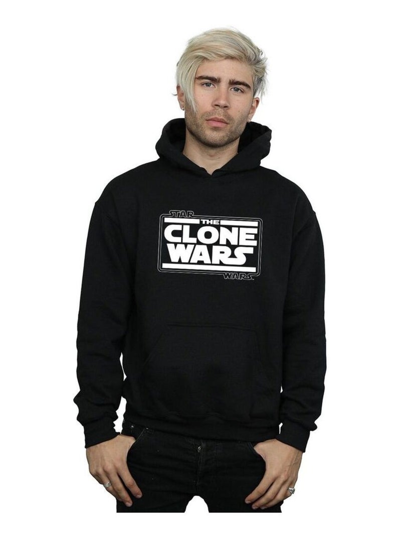 La Guerre des étoiles - Sweat à capuche CLONE WARS Noir - Kiabi