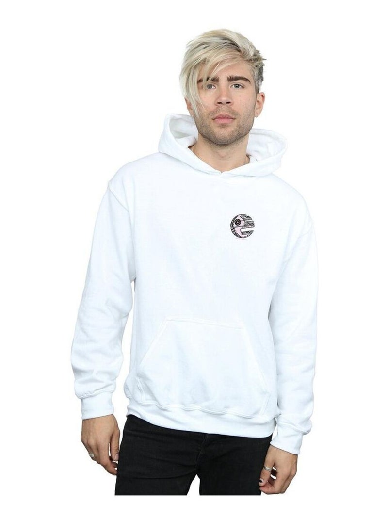 La Guerre des étoiles - Sweat à capuche DEATH STAR Blanc - Kiabi