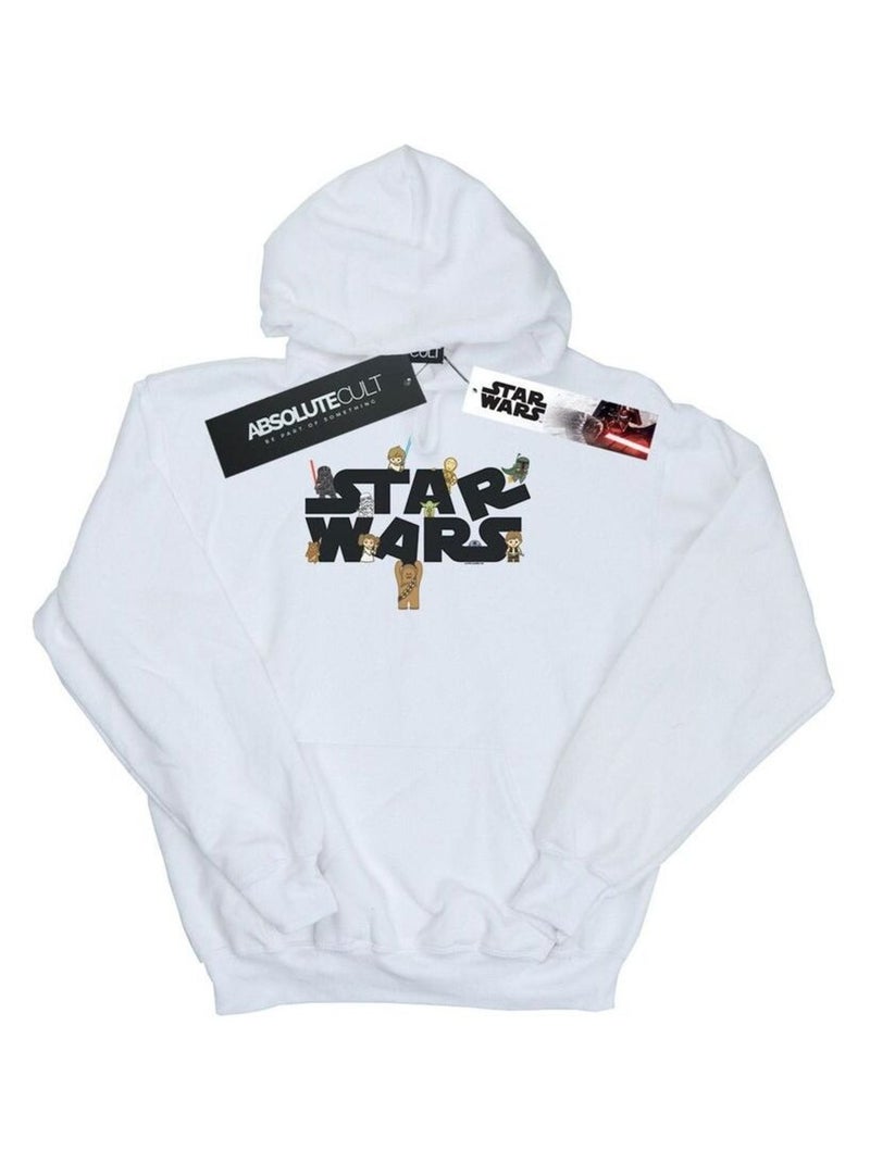 La Guerre des étoiles - Sweat à capuche KIDDIE Blanc - Kiabi