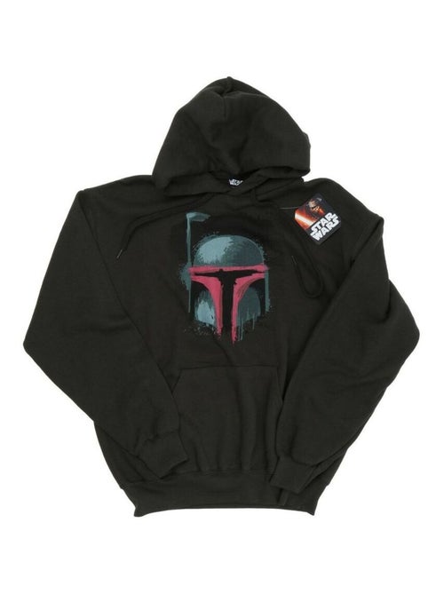 La Guerre des étoiles - Sweat à capuche motif Boba Fett motif/style casque - Kiabi