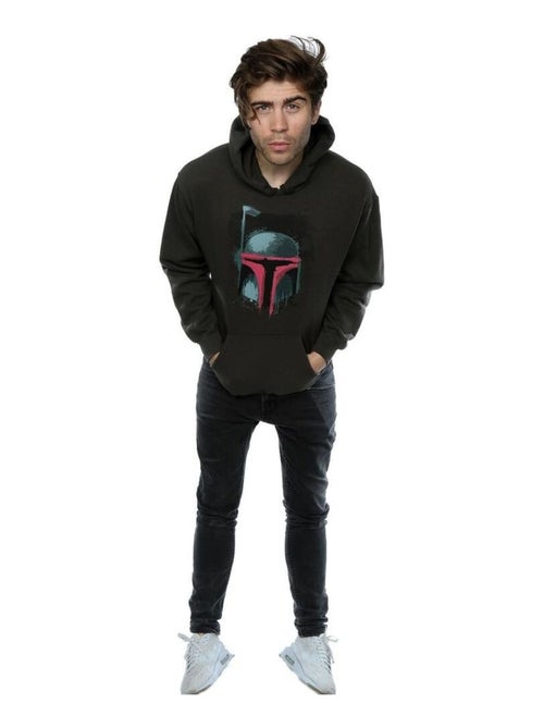 La Guerre des étoiles - Sweat à capuche motif Boba Fett motif/style casque - Kiabi