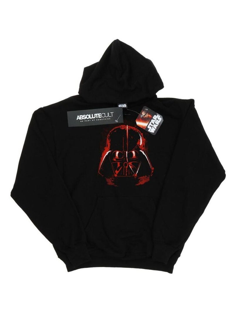 La Guerre des étoiles - Sweat à capuche motif casque de Dark Vador Noir - Kiabi