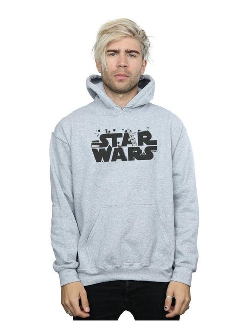 La Guerre des étoiles - Sweat à capuche motif/style minimaliste - Kiabi