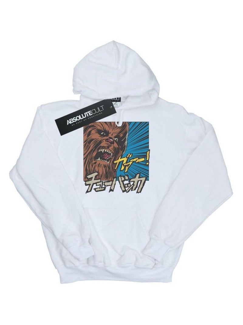 La Guerre des étoiles - Sweat à capuche ROAR Blanc - Kiabi