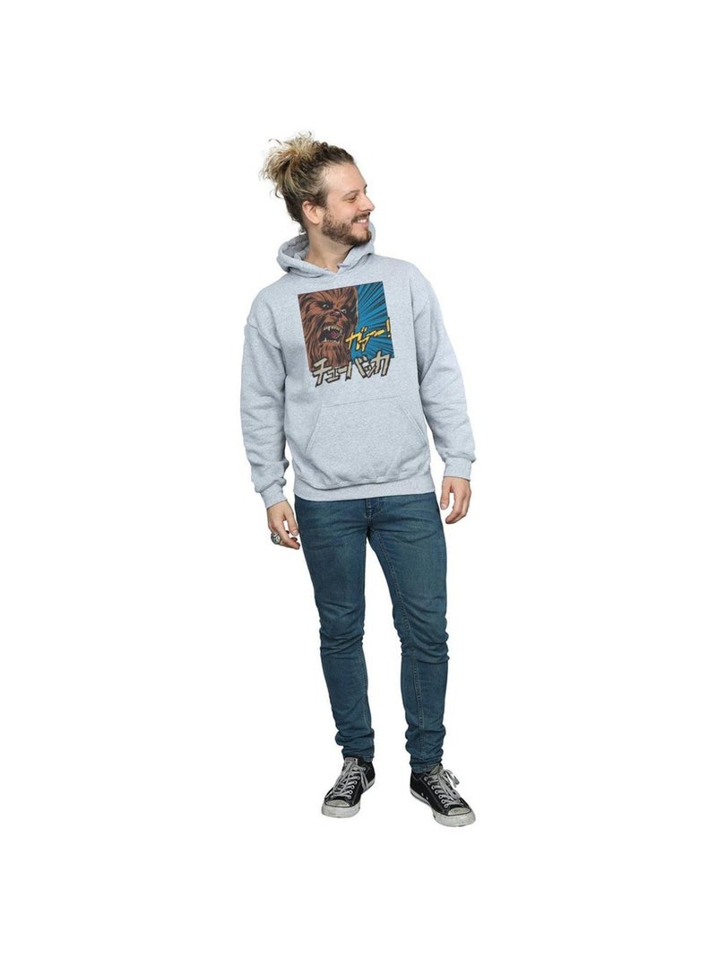 La Guerre des étoiles - Sweat à capuche ROAR Gris chiné - Kiabi