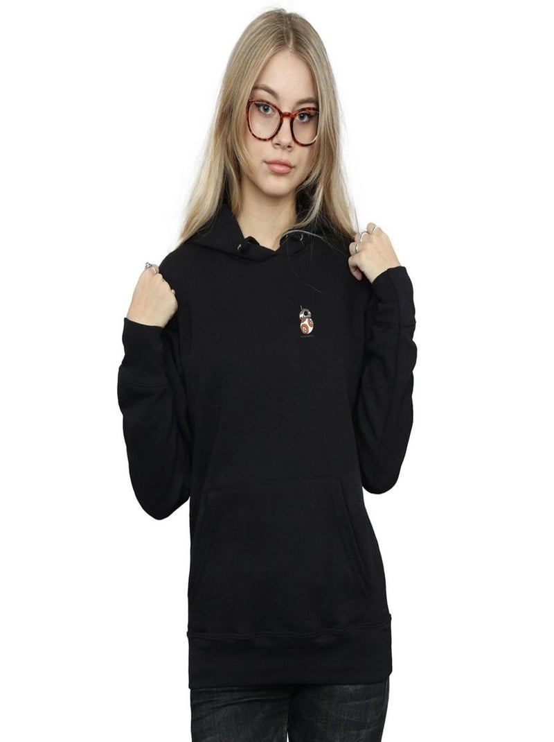 La Guerre des étoiles - Sweat à capuche THE FORCE AWAKENS Noir - Kiabi