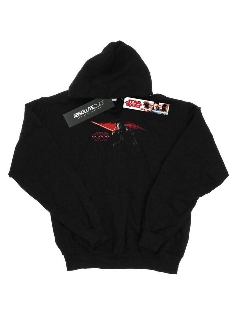 La Guerre des étoiles - Sweat à capuche THE LAST JEDI Noir - Kiabi
