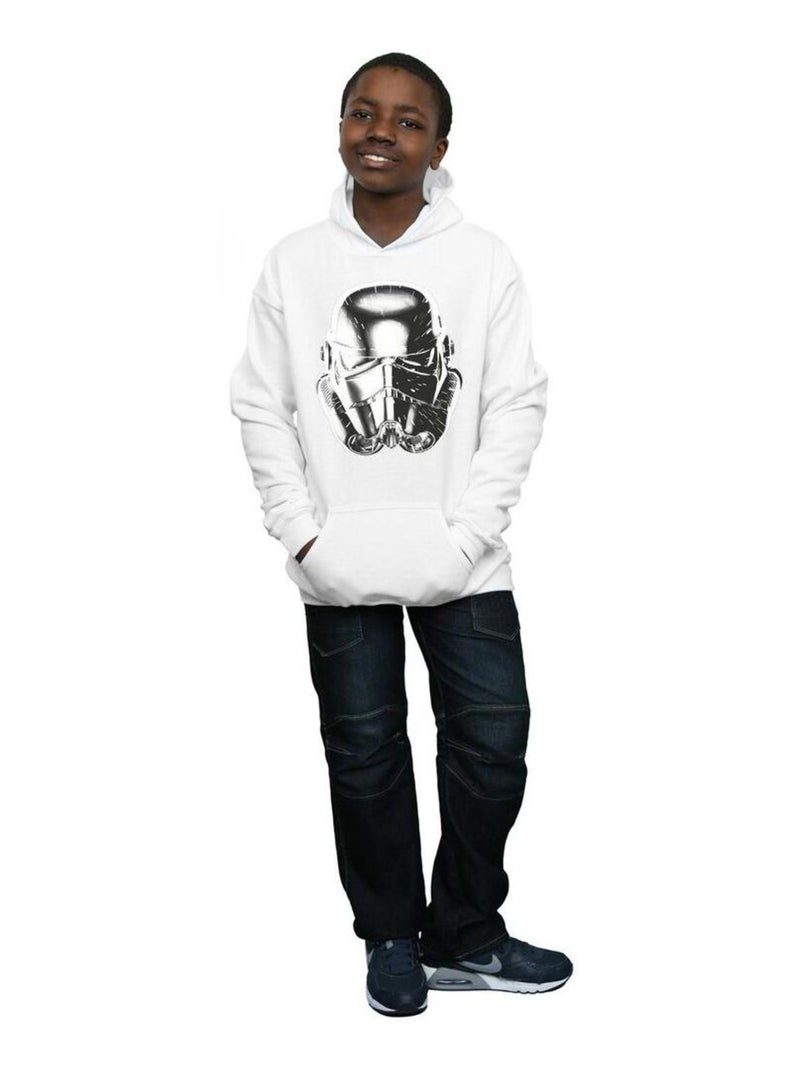 La Guerre des étoiles - Sweat à capuche WARP SPEED Blanc - Kiabi