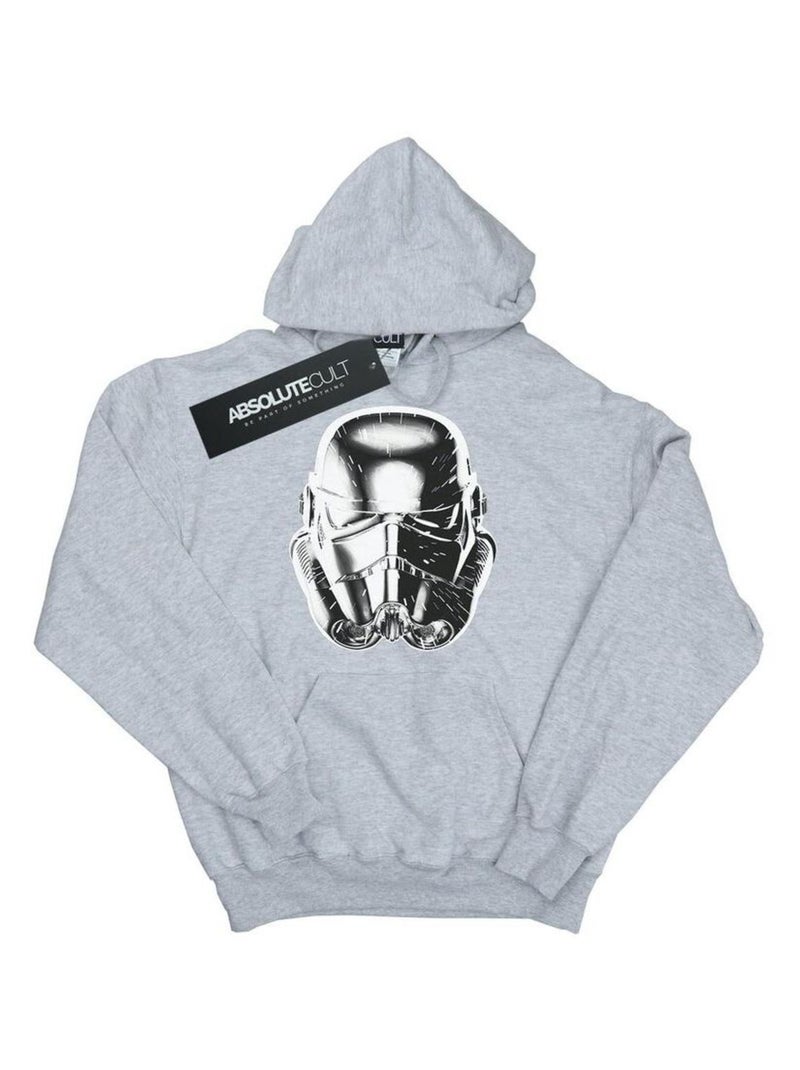 La Guerre des étoiles - Sweat à capuche WARP SPEED Gris chiné - Kiabi