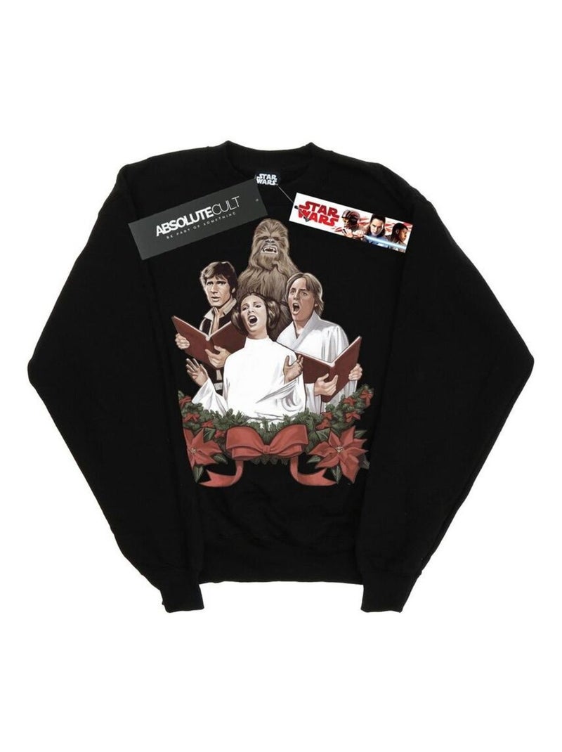 La Guerre des étoiles - Sweat CHRISTMAS CAROLS Noir - Kiabi