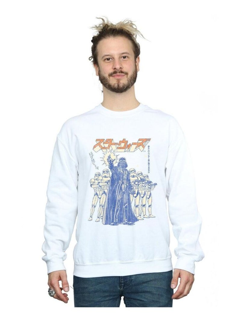 La Guerre des étoiles - Sweat FORCE CHOKE Blanc - Kiabi