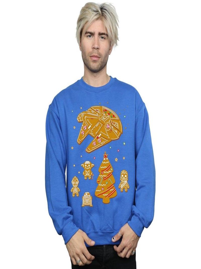 La Guerre des étoiles - Sweat GINGERBREAD REBELS Bleu roi - Kiabi