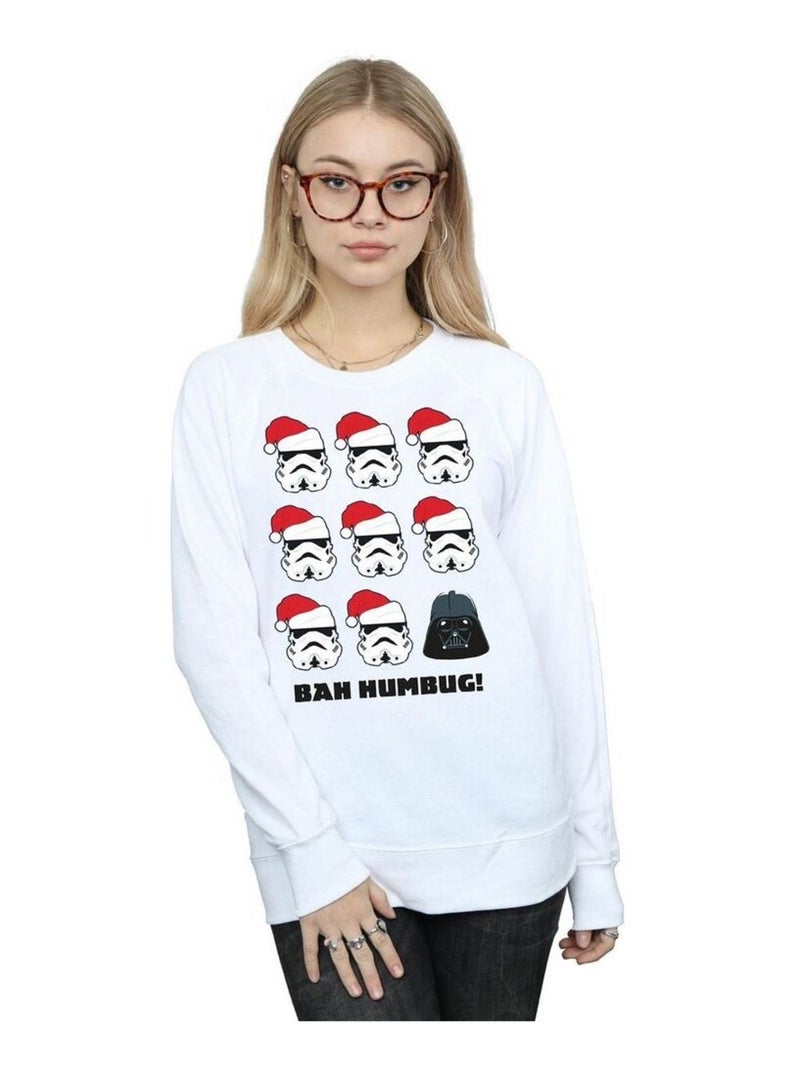 La Guerre des étoiles - Sweat HUMBUG Blanc - Kiabi