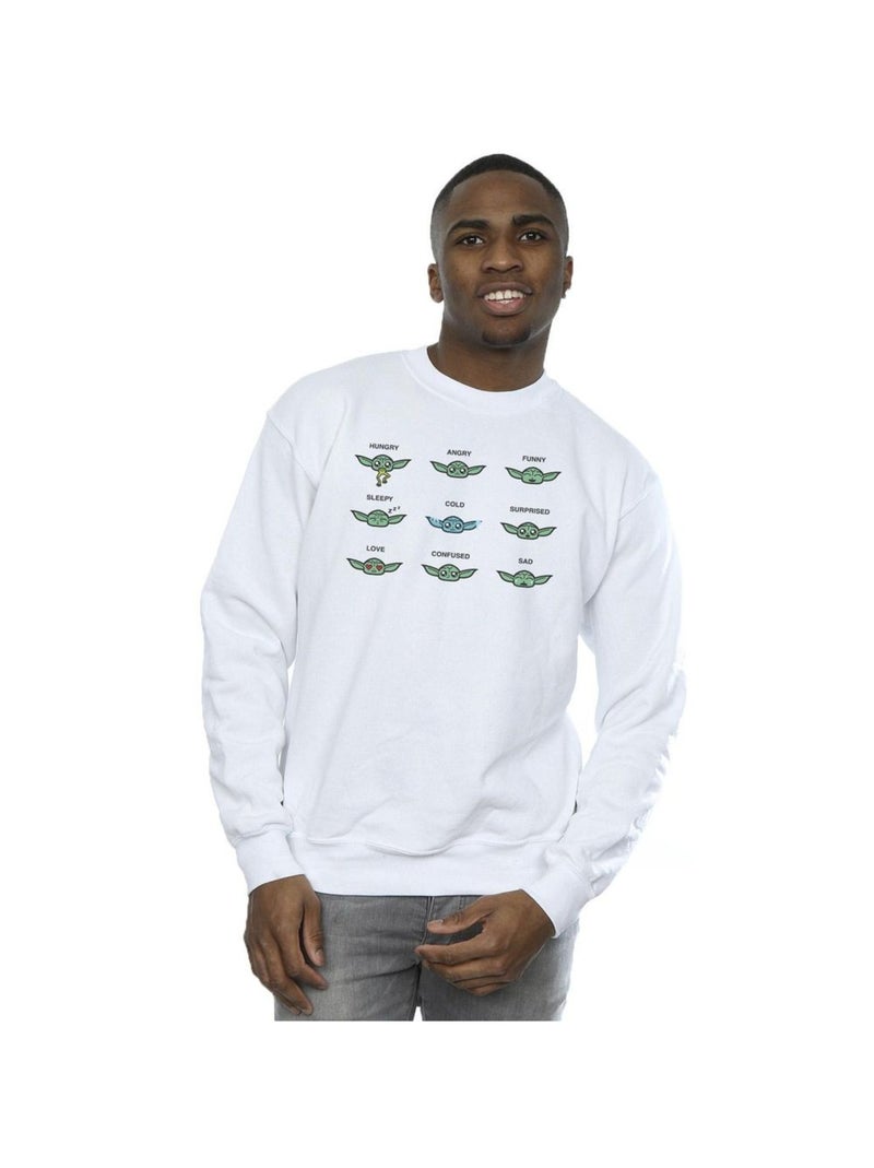 La Guerre des étoiles - Sweat MANDALORIAN MOOD Blanc - Kiabi