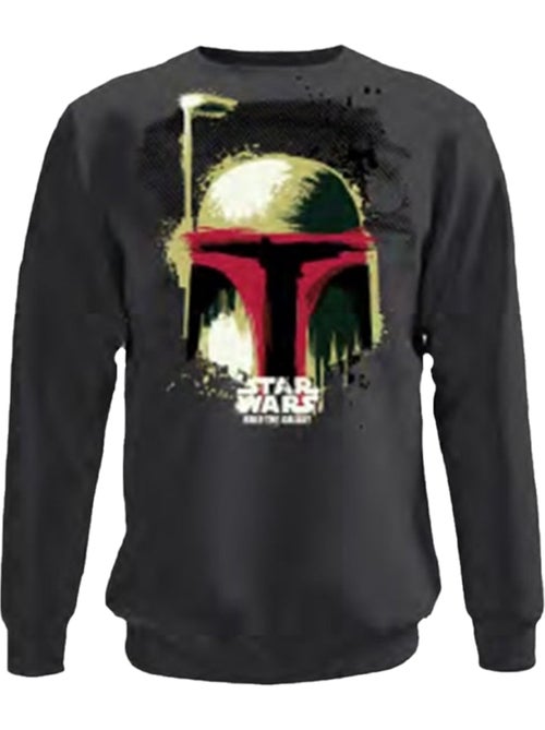 La Guerre des étoiles - Sweat motif Boba Fett motif/style casque (Boba Fett) - Kiabi