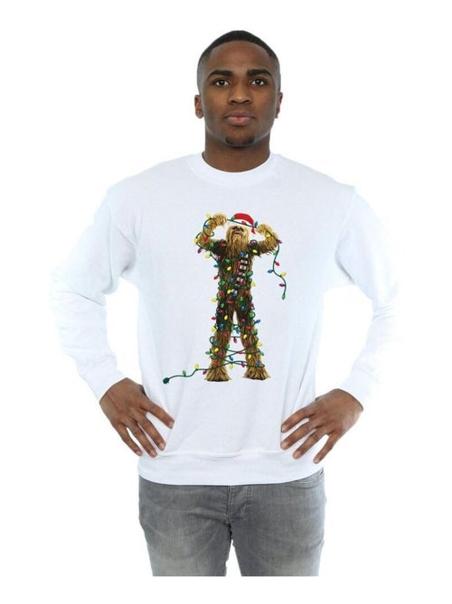 La Guerre des étoiles - Sweat motif Chewbacca motif/style Lumières de Noël - Kiabi