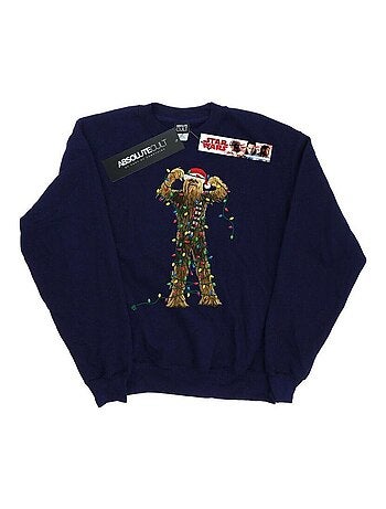 La Guerre des étoiles - Sweat motif Chewbacca motif/style Lumières de Noël