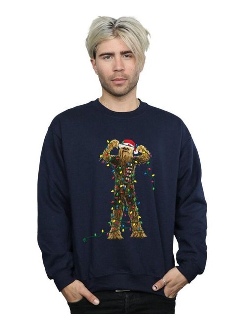 La Guerre des étoiles - Sweat motif Chewbacca motif/style Lumières de Noël - Kiabi