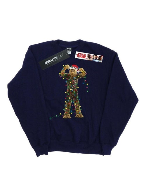 La Guerre des étoiles - Sweat motif Chewbacca motif/style Lumières de Noël - Kiabi