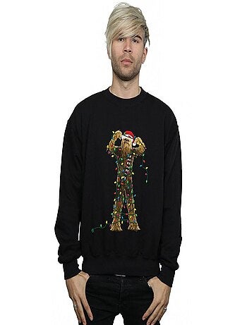 La Guerre des étoiles - Sweat motif Chewbacca motif/style Lumières de Noël