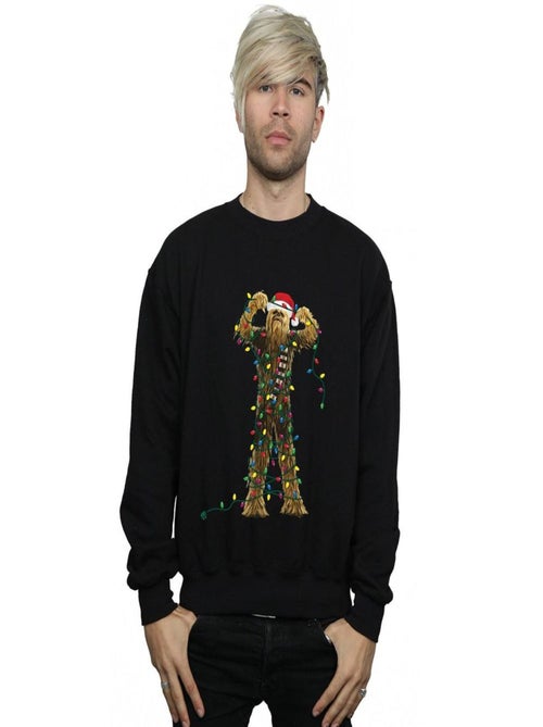 La Guerre des étoiles - Sweat motif Chewbacca motif/style Lumières de Noël - Kiabi