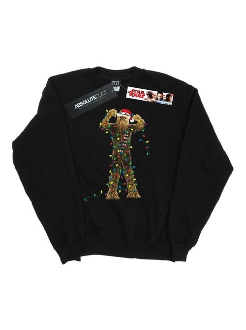La Guerre des étoiles - Sweat motif Chewbacca motif/style Lumières de Noël - Kiabi