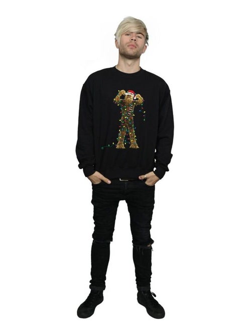 La Guerre des étoiles - Sweat motif Chewbacca motif/style Lumières de Noël - Kiabi