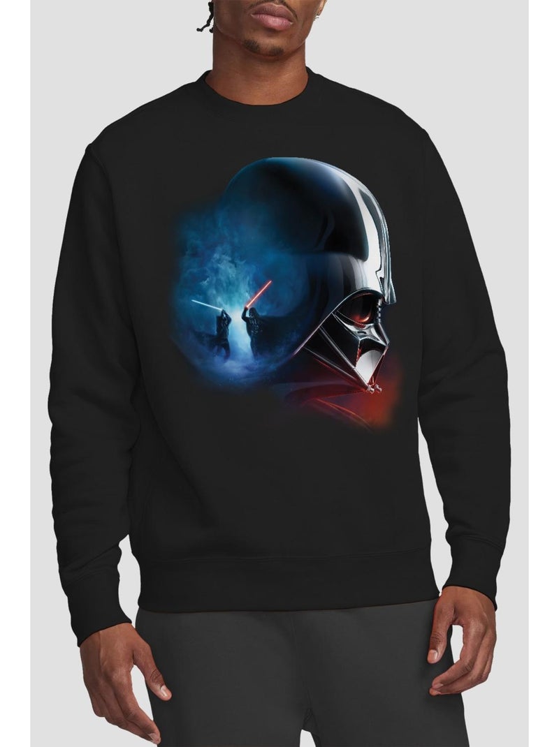 La Guerre des étoiles - Sweat motifs Obi-Wan Kenobi et Vador style poster Noir - Kiabi