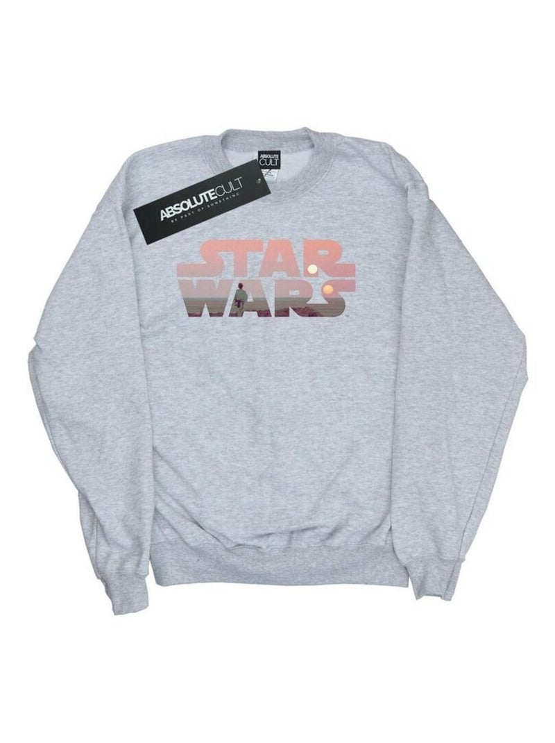 La Guerre des étoiles - Sweat TATOOINE Gris chiné - Kiabi