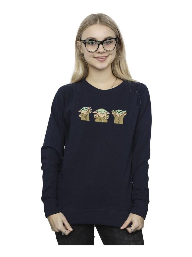 La Guerre des étoiles - Sweat THE MANDALORIAN Bleu marine - Kiabi