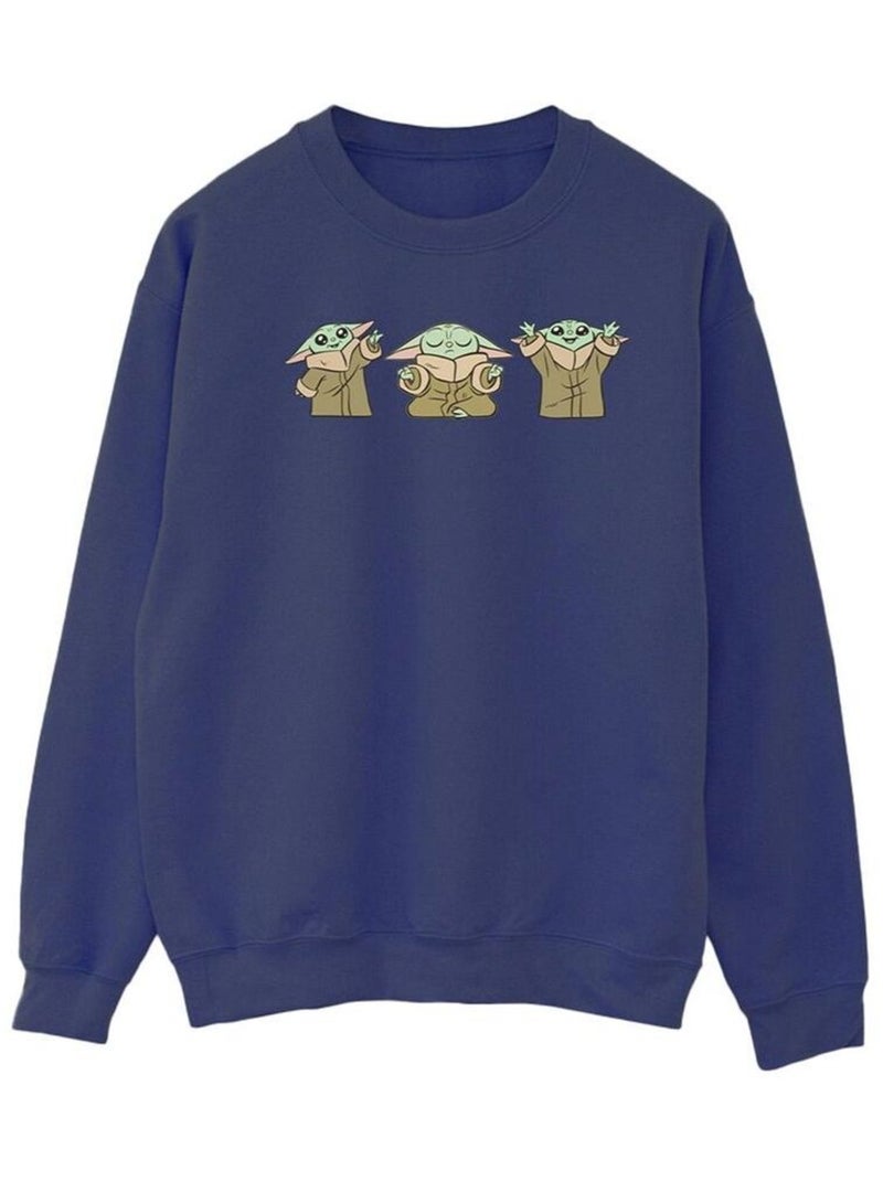 La Guerre des étoiles - Sweat THE MANDALORIAN Bleu marine - Kiabi