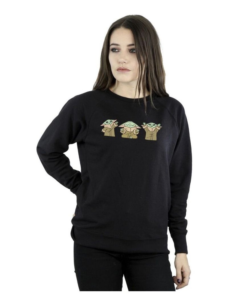 La Guerre des étoiles - Sweat THE MANDALORIAN Noir - Kiabi