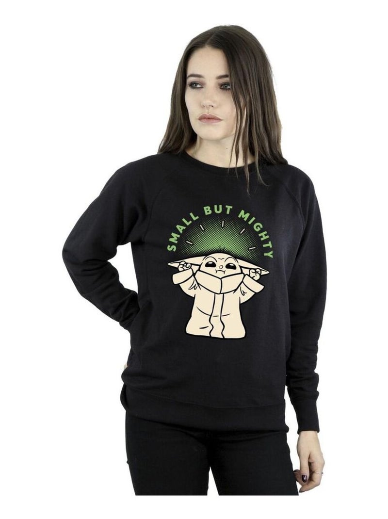 La Guerre des étoiles - Sweat THE MANDALORIAN SMALL BUT MIGHTY Noir - Kiabi