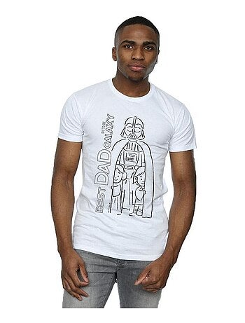 La Guerre des étoiles - T-shirt BEST DAD IN THE GALAXY