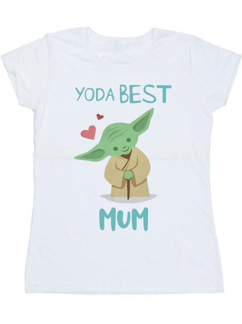La Guerre des étoiles - T-shirt BEST MUM Blanc - Kiabi