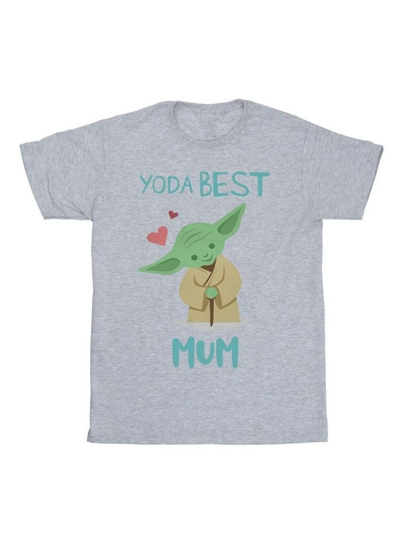 La Guerre des étoiles - T-shirt BEST MUM Gris chiné - Kiabi