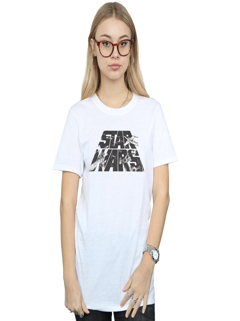 La Guerre des étoiles - T-shirt Blanc - Kiabi