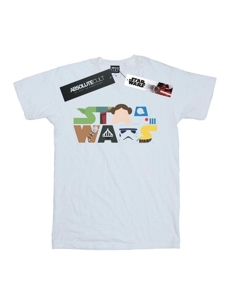 La Guerre des étoiles - T-shirt Blanc - Kiabi
