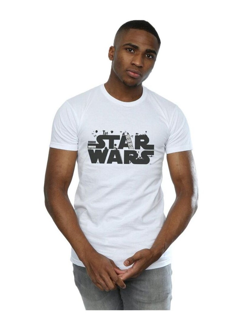 La Guerre des étoiles - T-shirt Blanc - Kiabi