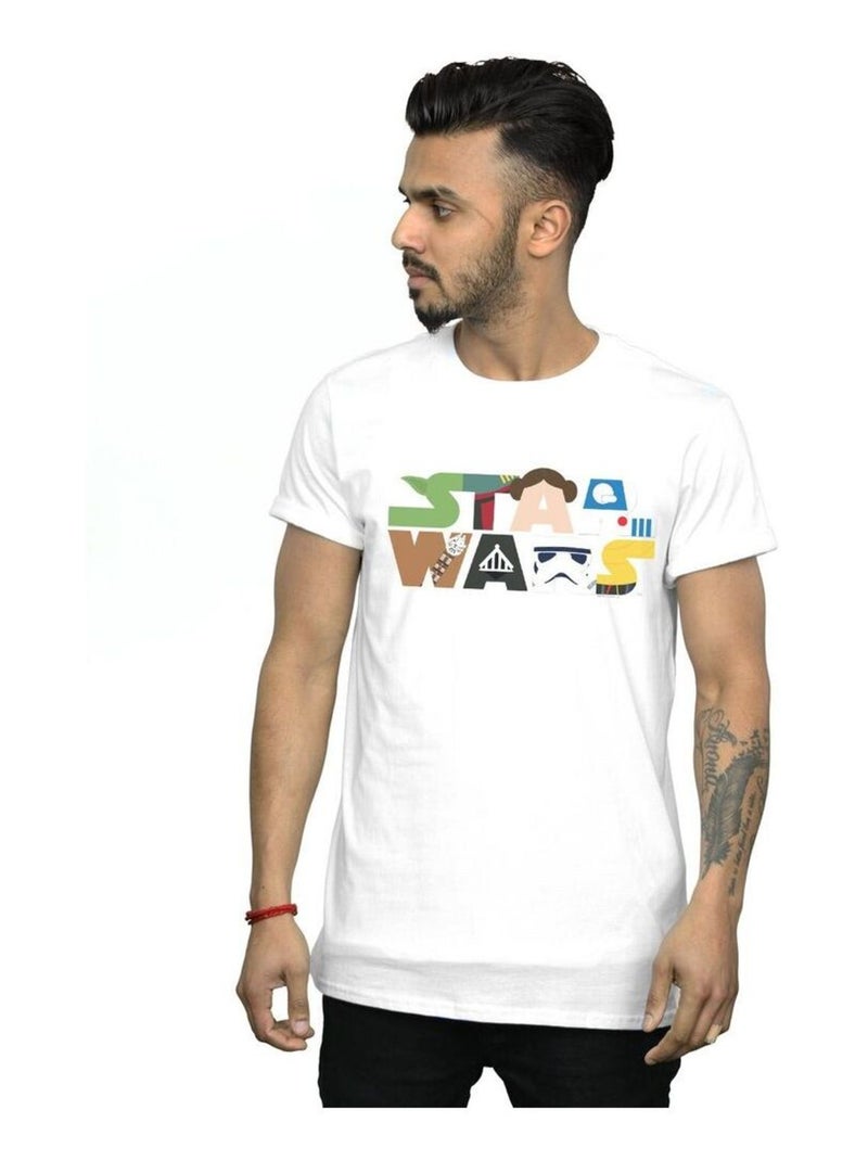 La Guerre des étoiles - T-shirt Blanc - Kiabi
