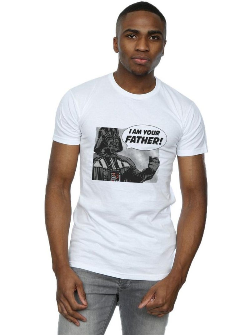 La Guerre des étoiles - T-shirt DARTH Vador Blanc - Kiabi
