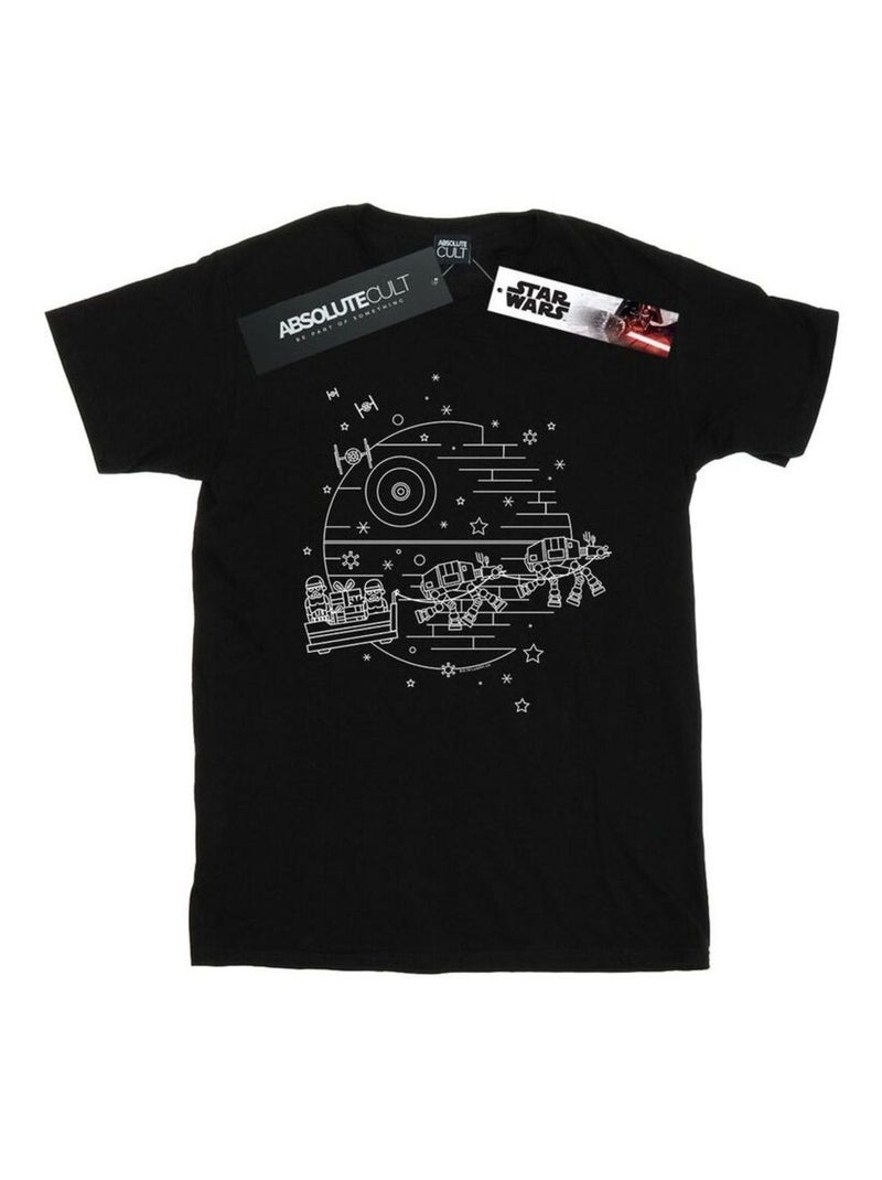 La Guerre des étoiles - T-shirt DEATH STAR Noir - Kiabi