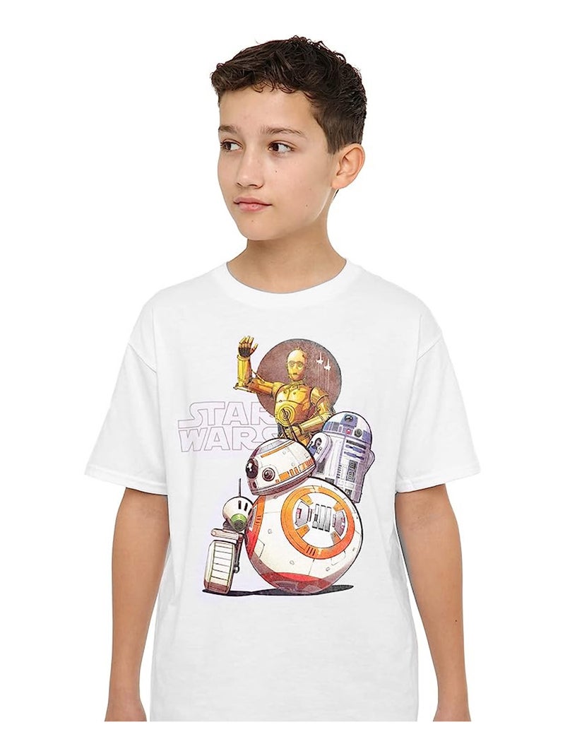 La Guerre des étoiles - T-shirt DROID SQUAD Blanc - Kiabi
