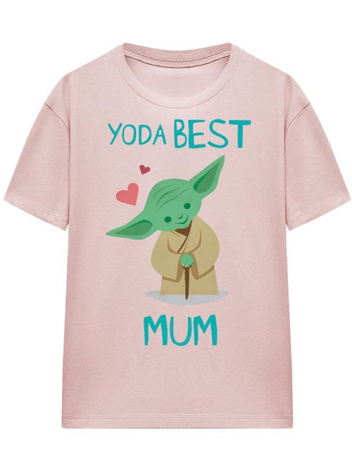 La Guerre des étoiles - T-shirt fête des mères motif Yoda BEST MUM (Yoda) - Kiabi