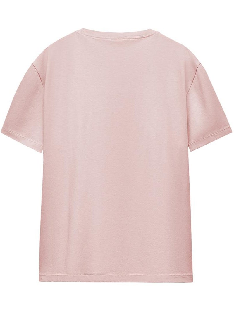 La Guerre des étoiles - T-shirt fête des mères motif Yoda BEST MUM (Yoda) Rose - Kiabi