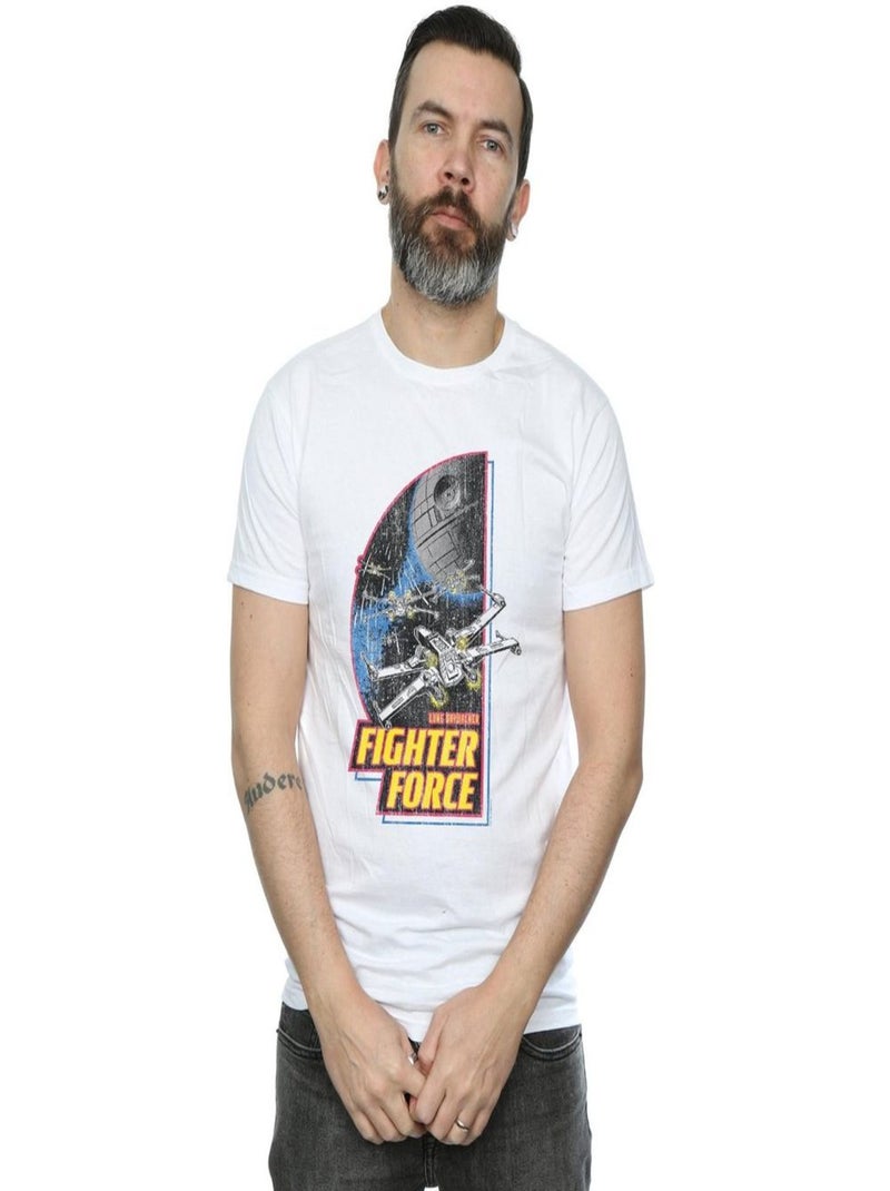 La Guerre des étoiles - T-shirt FIGHTER FORCE Blanc - Kiabi