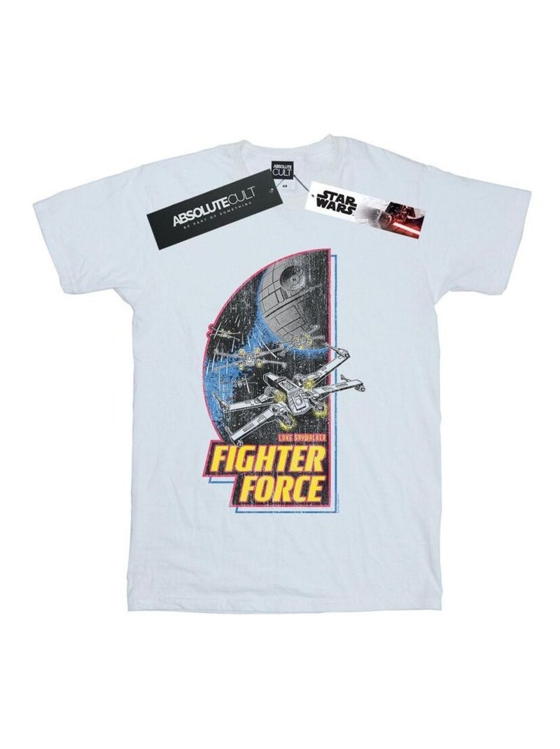 La Guerre des étoiles - T-shirt FIGHTER FORCE Blanc - Kiabi