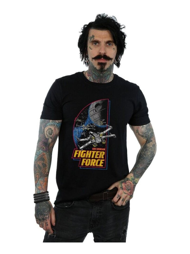 La Guerre des étoiles - T-shirt FIGHTER FORCE Noir - Kiabi